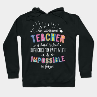 An awesome Teacher Gift Idea - Impossible to Forget Quote Hoodie